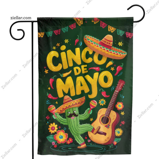Cinco de Mayo Mexican Fiesta Cactus and Sombrero Design for Party Supplies