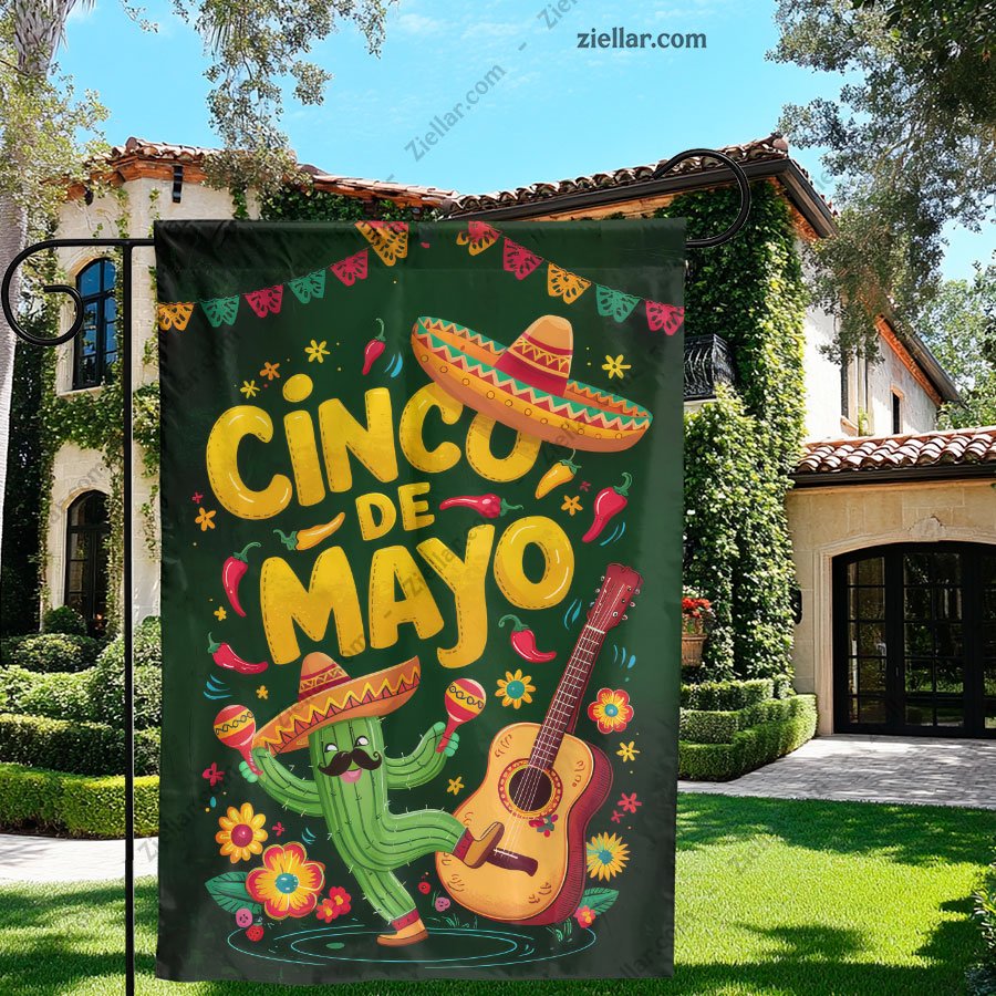 Cinco de Mayo Mexican Fiesta Cactus and Sombrero Design for Party Supplies