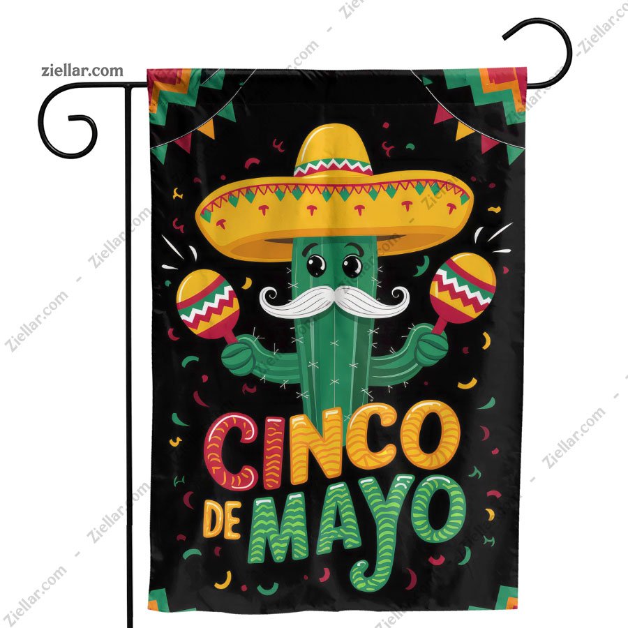 Cinco de Mayo Cactus Design Vibrant Mexican Fiesta Holiday Party Decoration