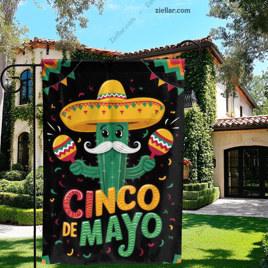 Cinco de Mayo Cactus Design Vibrant Mexican Fiesta Holiday Party Decoration