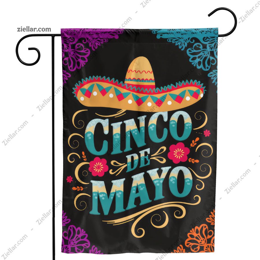 Cinco de Mayo Fiesta Party Decoration with Colorful Sombrero and Festive Theme