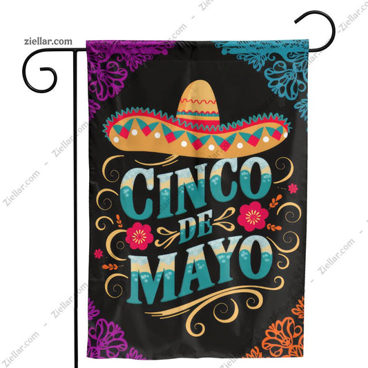 Cinco de Mayo Fiesta Party Decoration with Colorful Sombrero and Festive Theme
