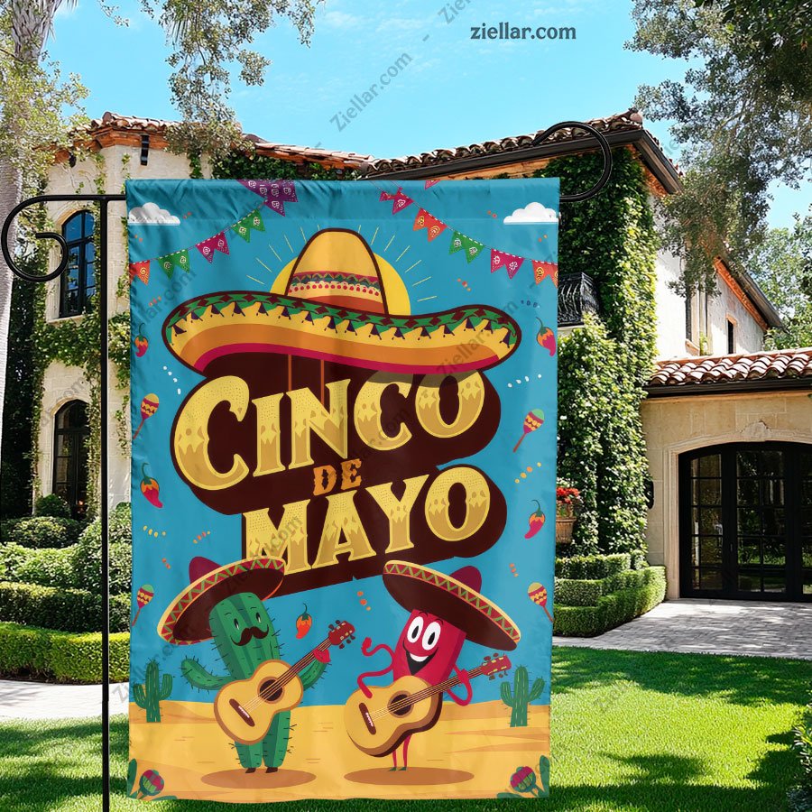 Cinco de Mayo Festive Animated Cactus and Chili Pepper for Party Supplies