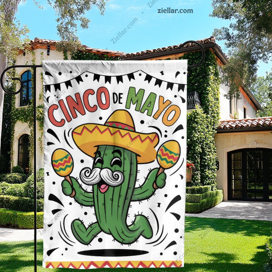 Colorful Cinco de Mayo Cactus Character Fiesta Celebration Mexican Party Decor
