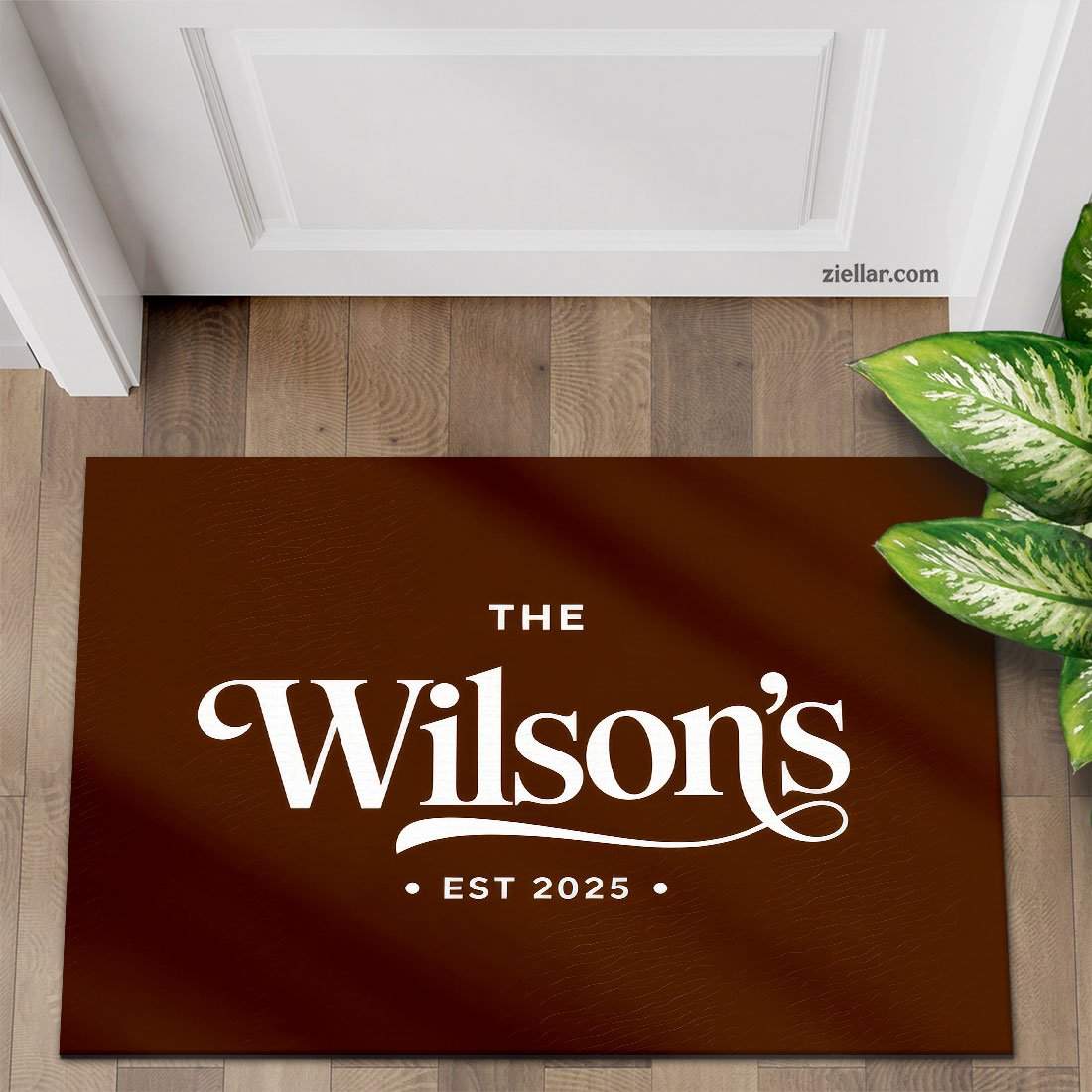 Custom Last Name Doormat - Unique Family Welcome Mat for Elegant Home Decor