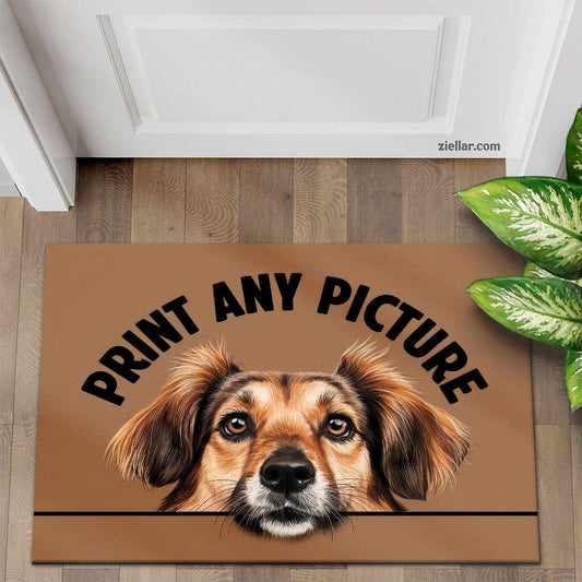 Custom Pet Portrait Doormat - Personalized Dog or Cat Entry Rug for Home Decor