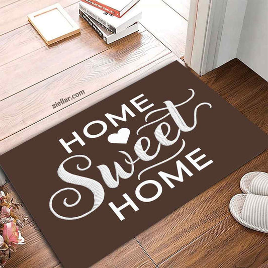 Custom Text_Photo Welcome Doormat, Rustic Embroidered Look for Cozy Homes