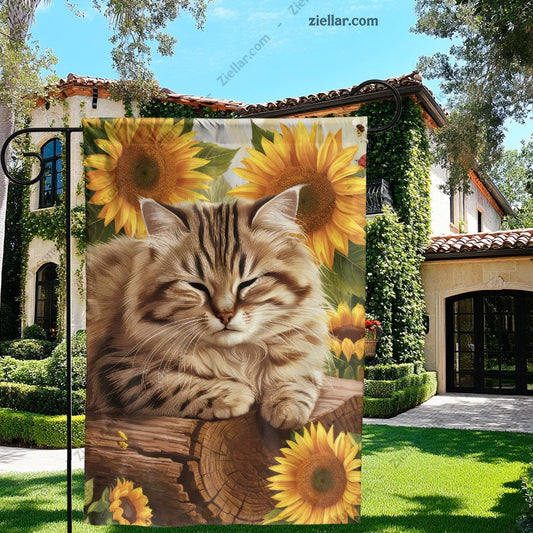 Cute Foxes Garden Flag 12x18 Inch Double Sided Burlap Yard Banner Outdoor Decor