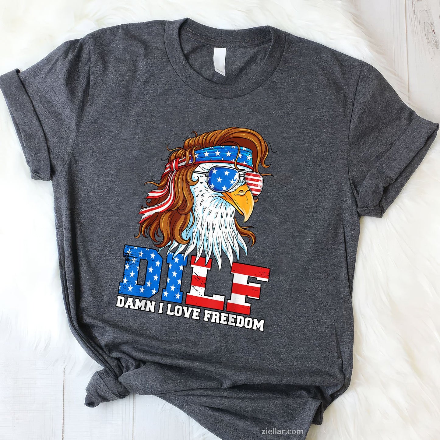 DILF Damn I Love Freedom Eagle Funny Patriotic 4th