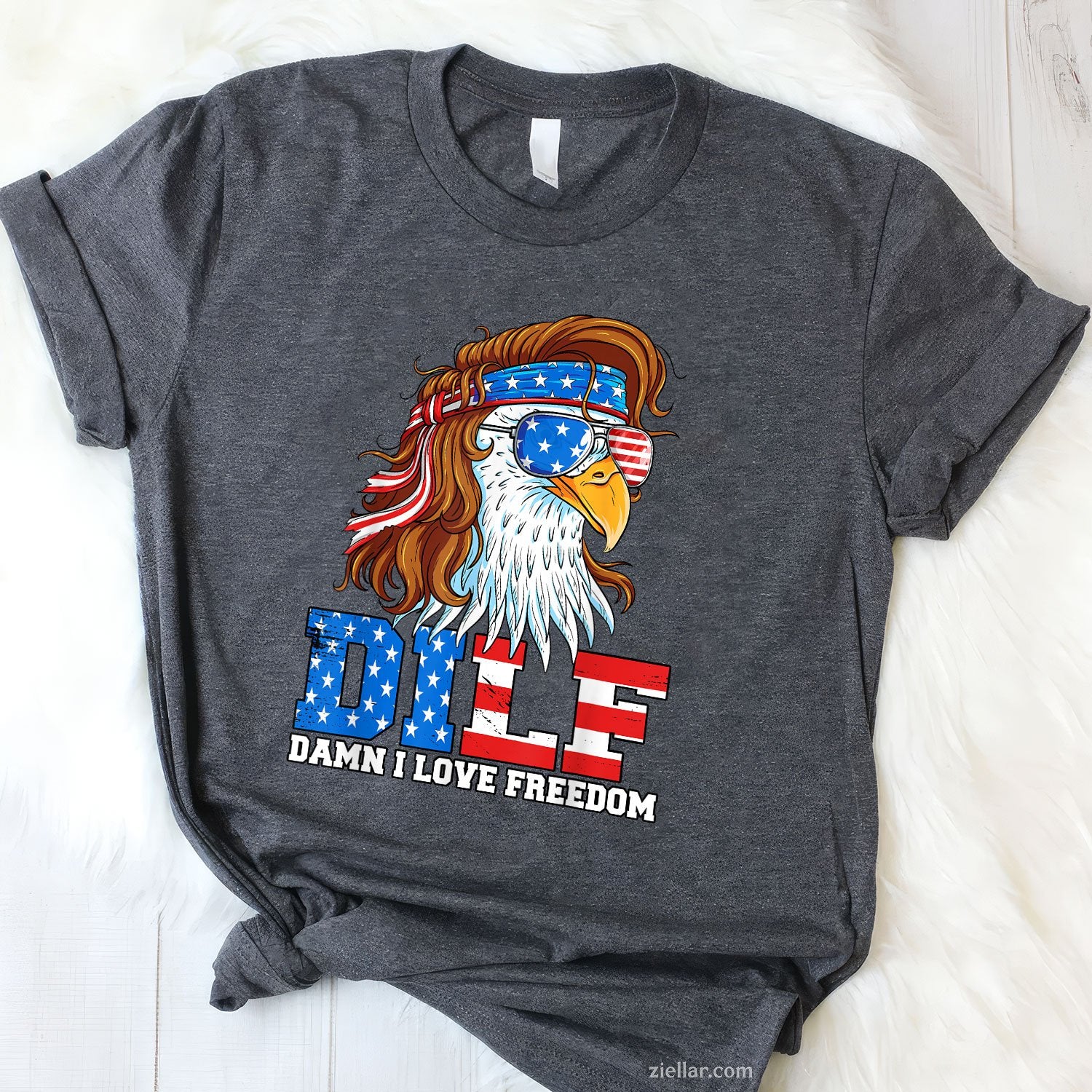 DILF Damn I Love Freedom Eagle Funny Patriotic 4th