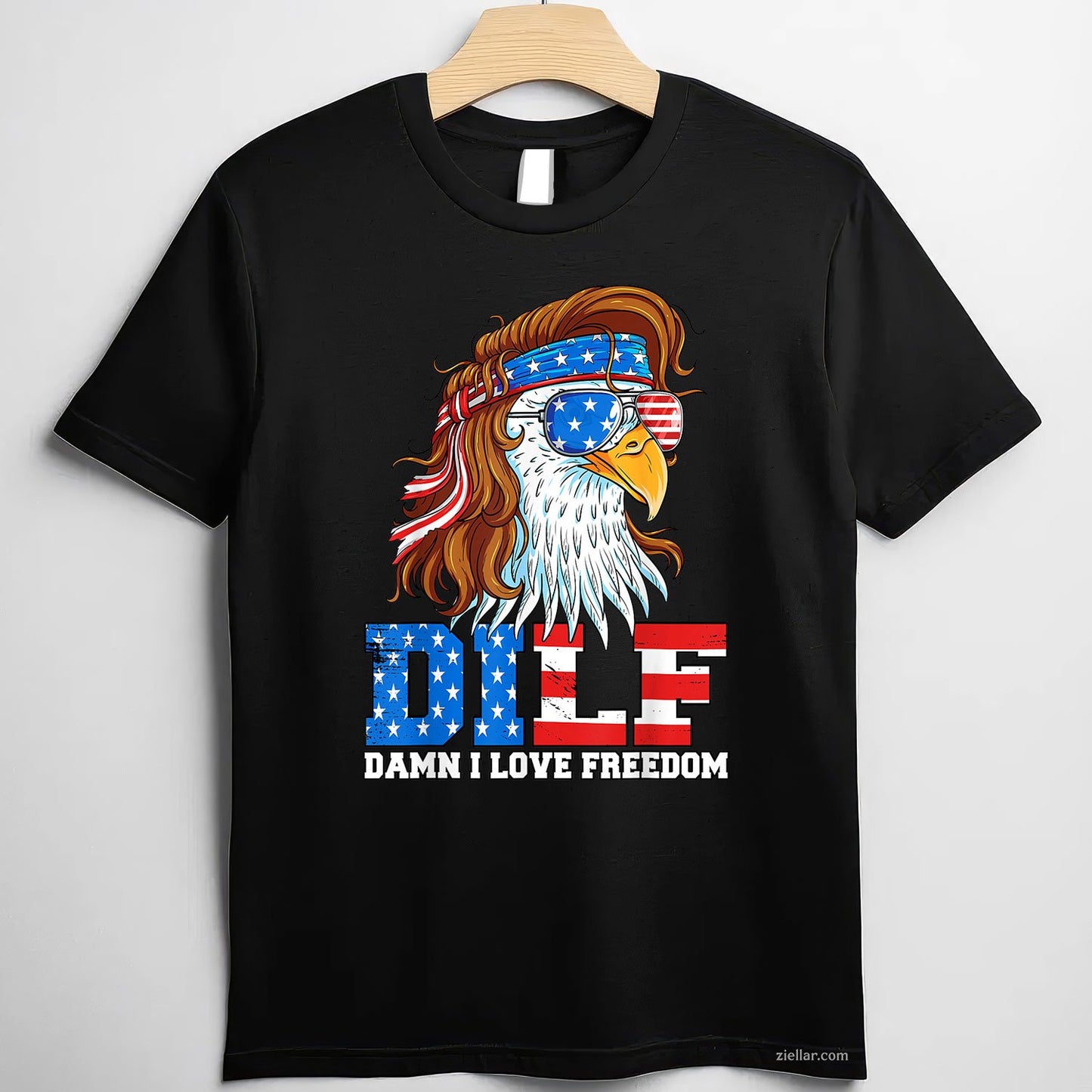 DILF Damn I Love Freedom Eagle Funny Patriotic 4th