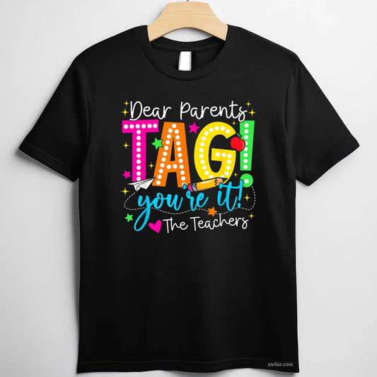 Dear Parents I’m Out Tee and T-Shirt, Teachers Last Day of School T-Shirt Gift for Women Adults