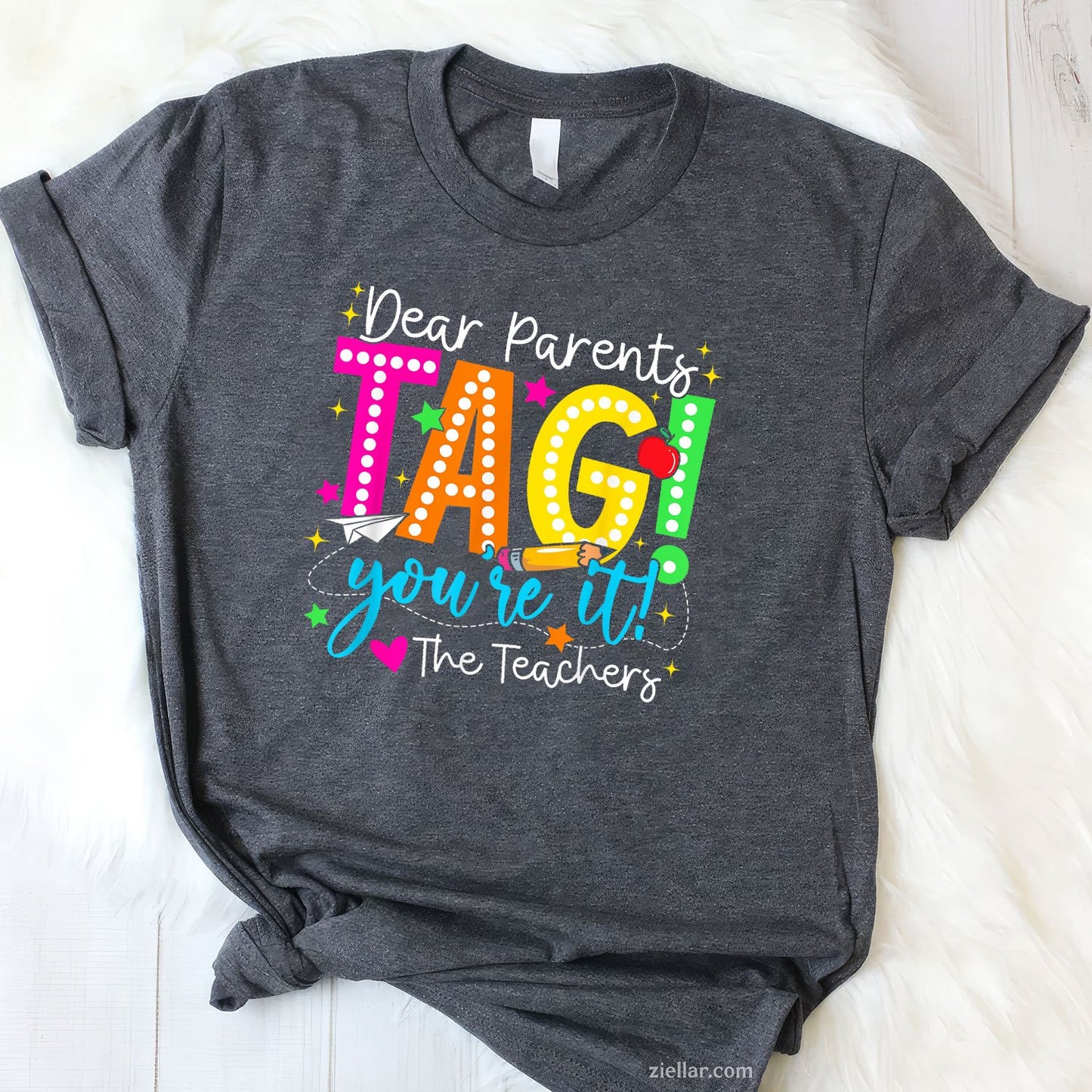 Dear Parents I’m Out Tee and T-Shirt, Teachers Last Day of School T-Shirt Gift for Women Adults