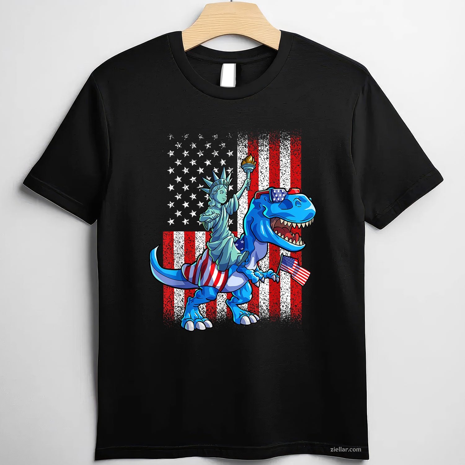 Dino Statue Of Liberty