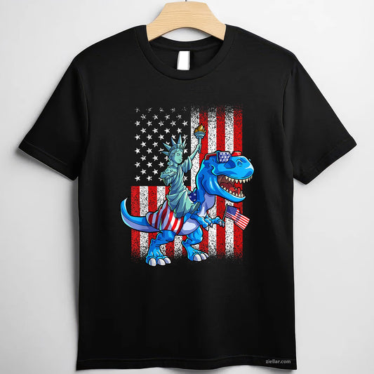 Dino Statue Of Liberty