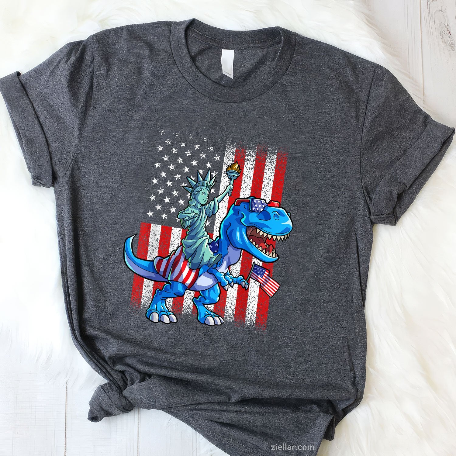 Dino Statue Of Liberty