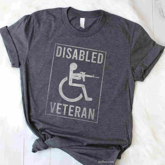 Disabled Veteran Dad Grandpa_ Disabled But Deadly T-Shirt And Tee For Men And Adults