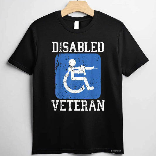 Disabled Veteran Armed Forces Military Soldier Army Usa T-Shirt And Tee For Men