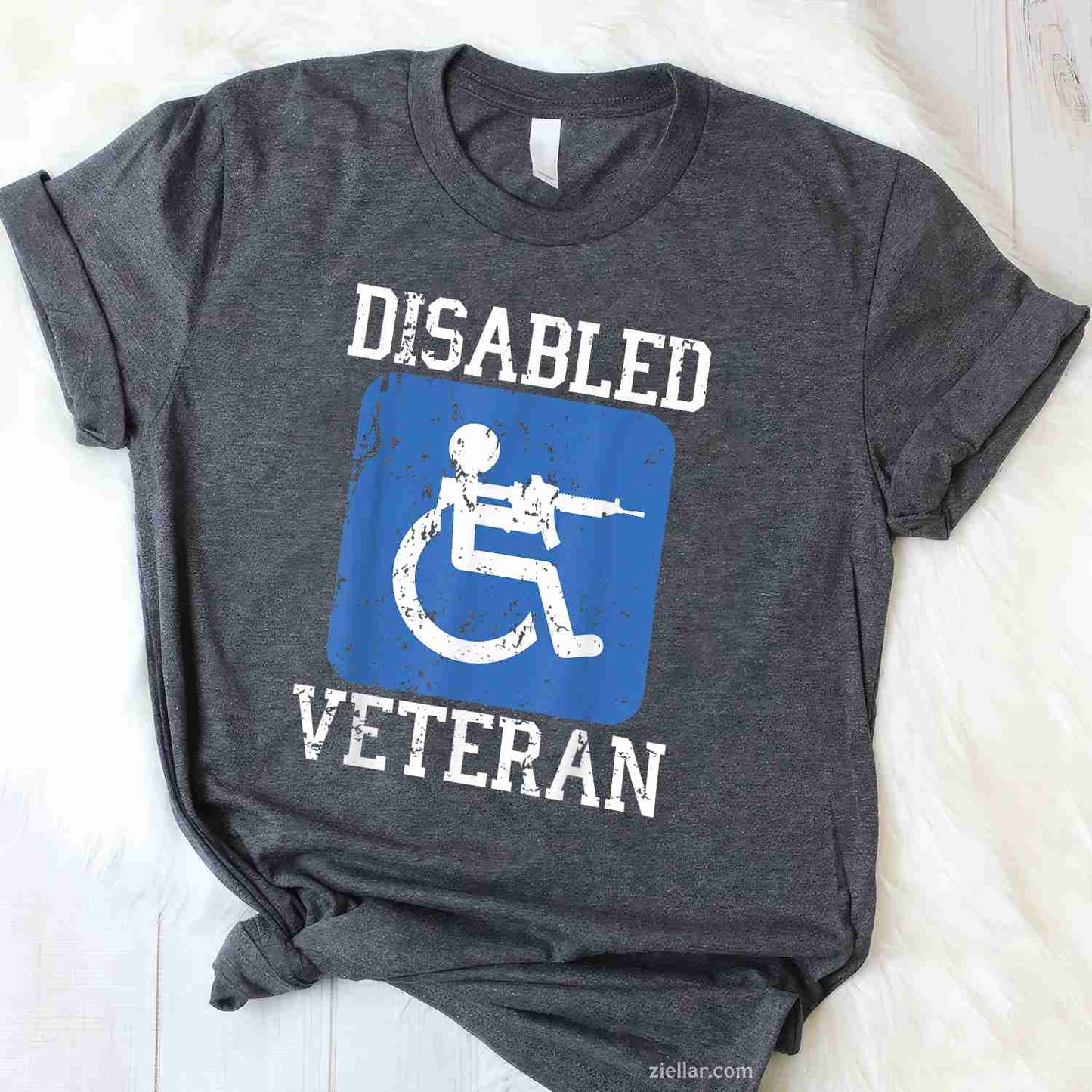 Disabled Veteran Armed Forces Military Soldier Army Usa T-Shirt And Tee For Men