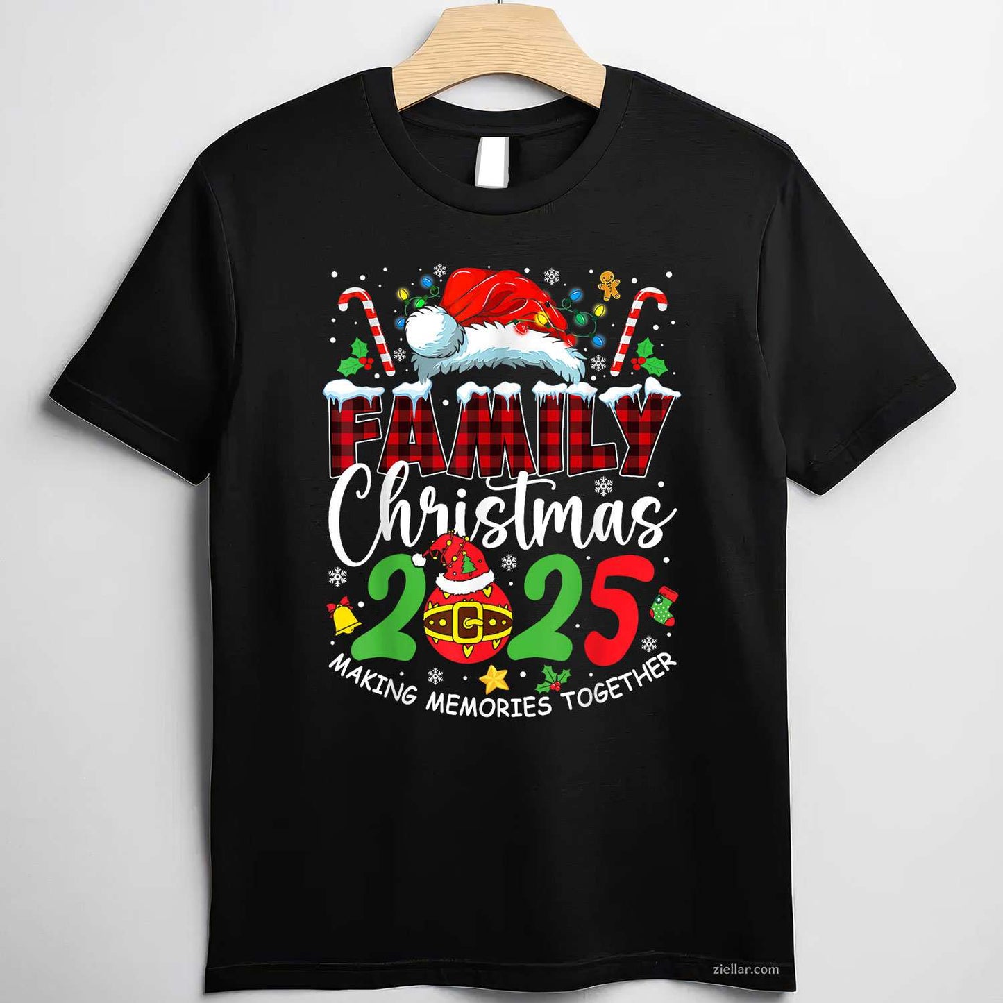 Don'T Stop Believin Santa Funny Christmas Gifts T-Shirt, A Funny Santa Christmas Believin' Tee For Adults