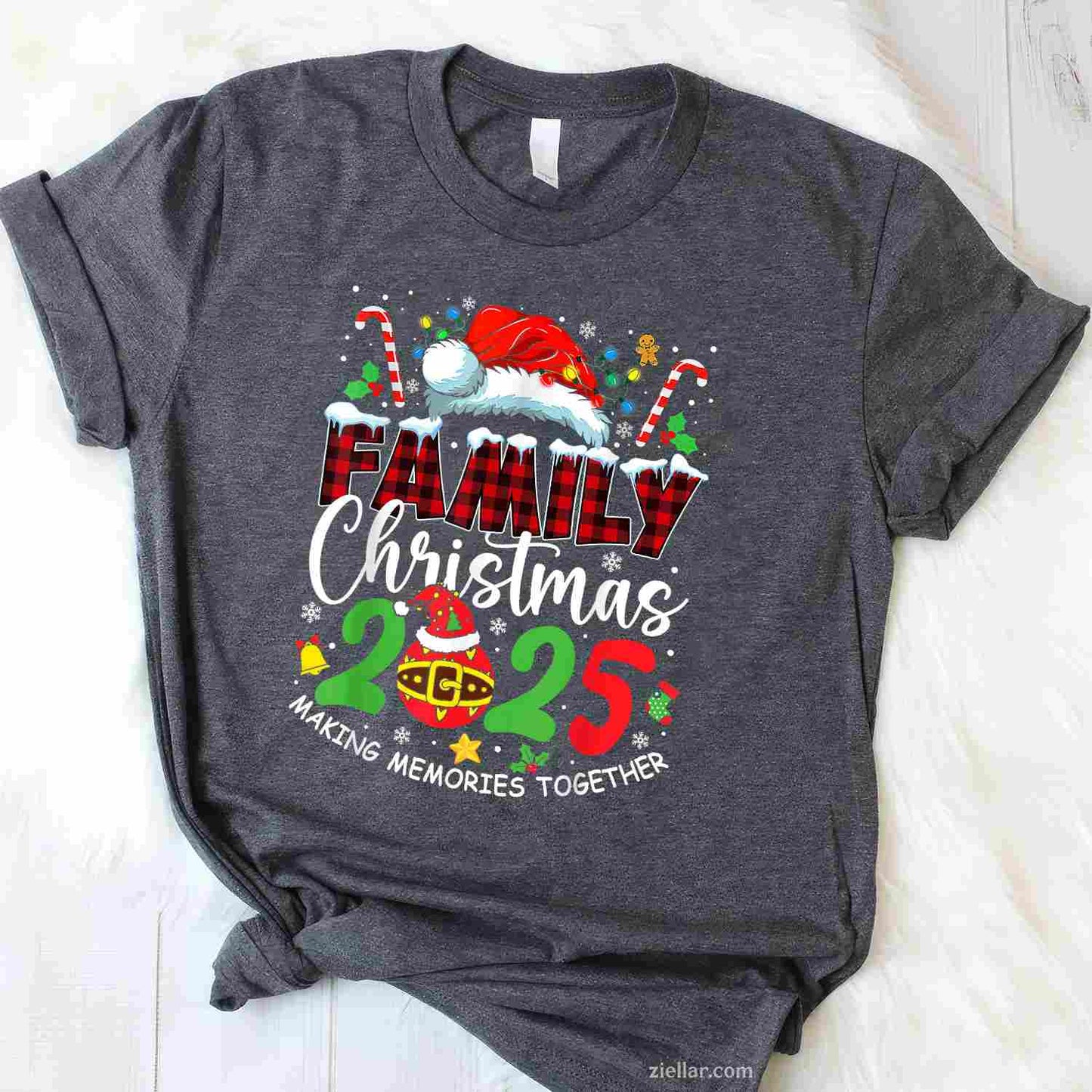 Don'T Stop Believin Santa Funny Christmas Gifts T-Shirt, A Funny Santa Christmas Believin' Tee For Adults