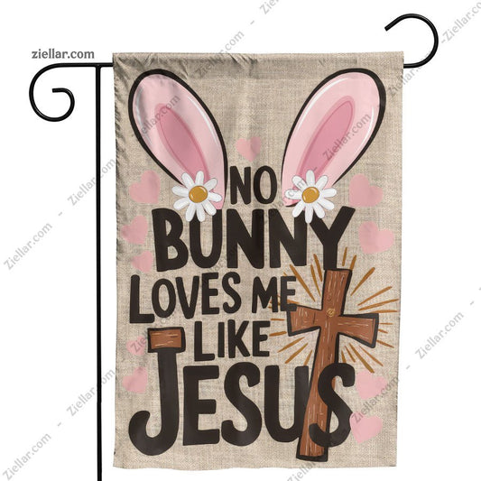 Easter Garden Flag 12x18 Inch Religious Cross Christian Burlap Yard Decor
