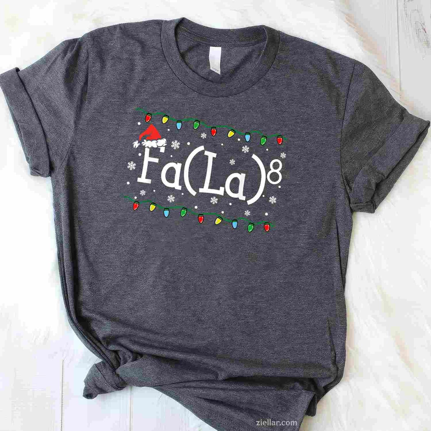 Fa (La)8 Funny Christmas Santa Fa La Math Teacher Student T-Shirt For Men Women, A Funny Math Teacher Student Christmas Tee