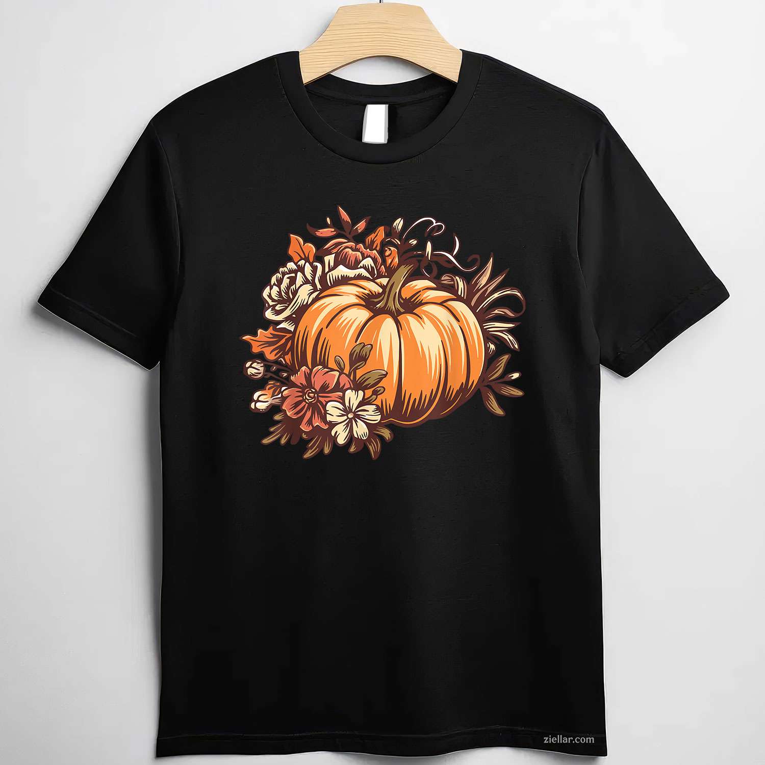 Fall Shirt Women Vintage Pumpkin Autumn Graphic Thanksgiving T-Shirt and Tee for Adults Men Women Unisex