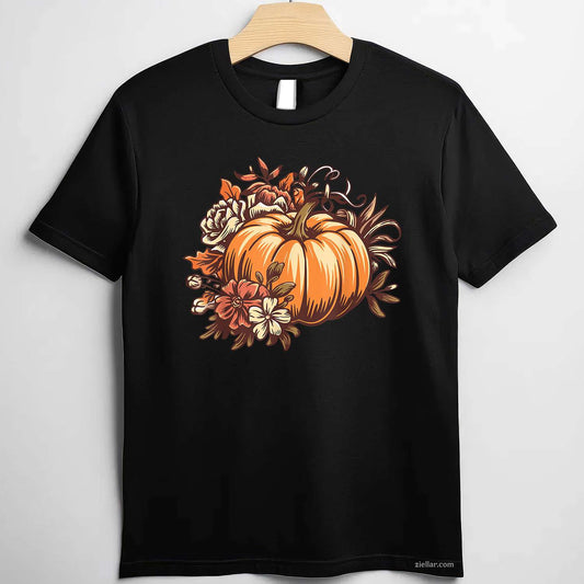 Fall Shirt Women Vintage Pumpkin Autumn Graphic Thanksgiving T-Shirt and Tee for Adults Men Women Unisex