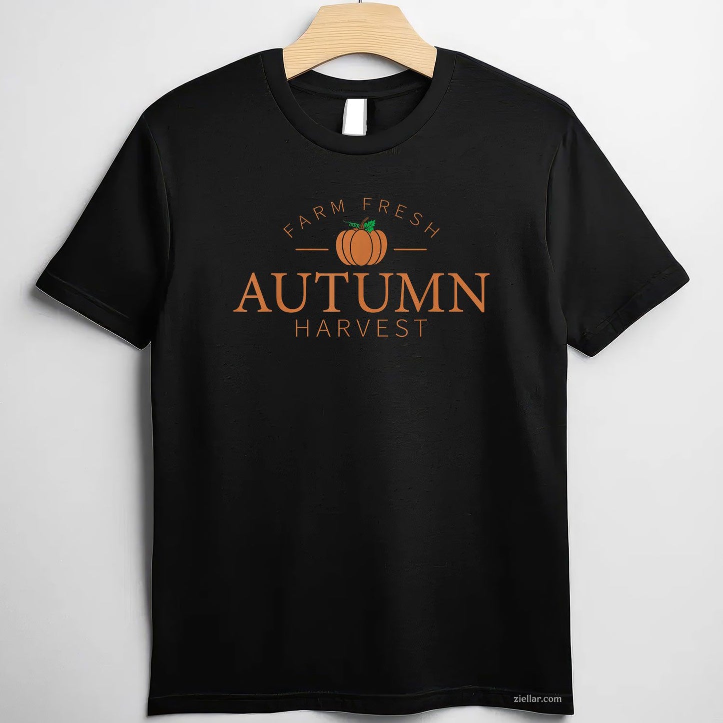 Farm Fresh Autumn Harvest Cute Pumpkin Patch Fall Design T-Shirt and Tee for Adults Men Women Unisex