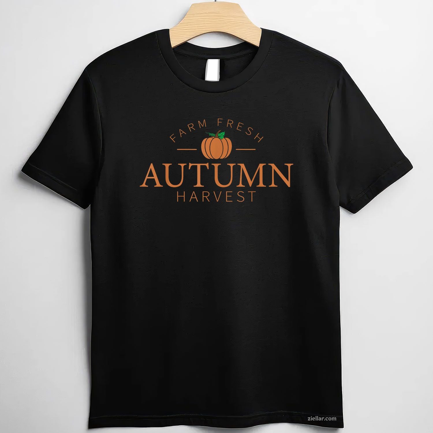 Farm Fresh Autumn Harvest Cute Pumpkin Patch Fall Design T-Shirt and Tee for Adults Men Women Unisex