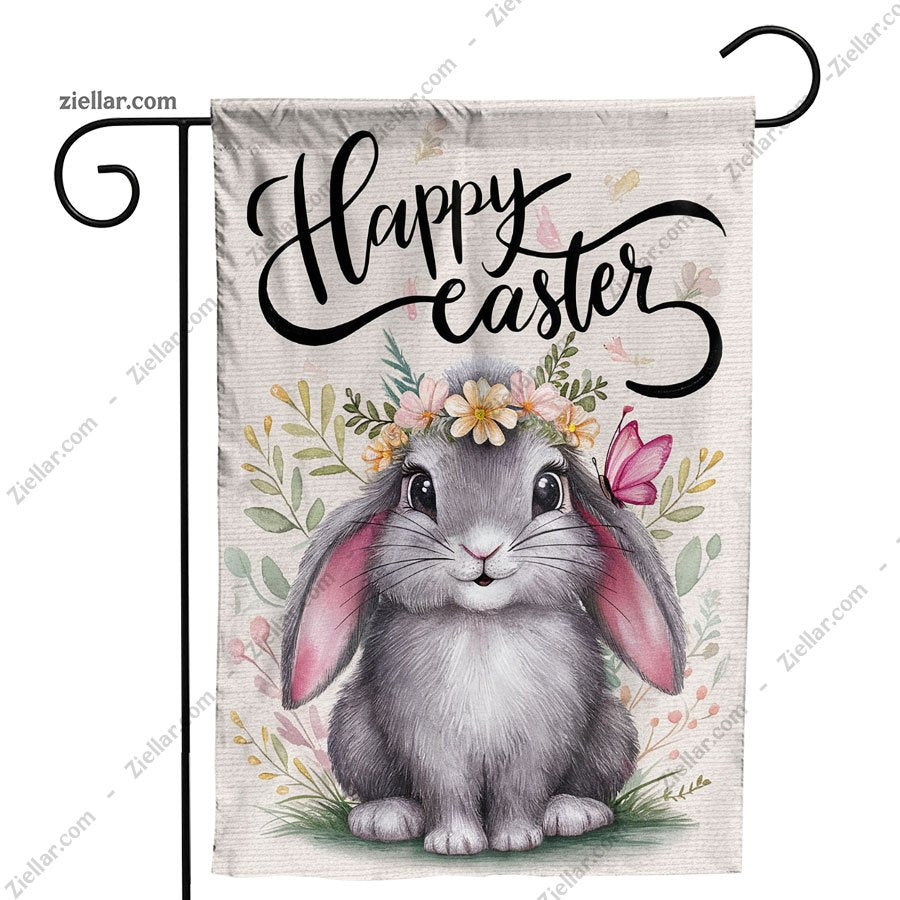 Farmhouse Easter Garden Flag 12x18 Inch Bunny Holiday Yard Porch Decoration