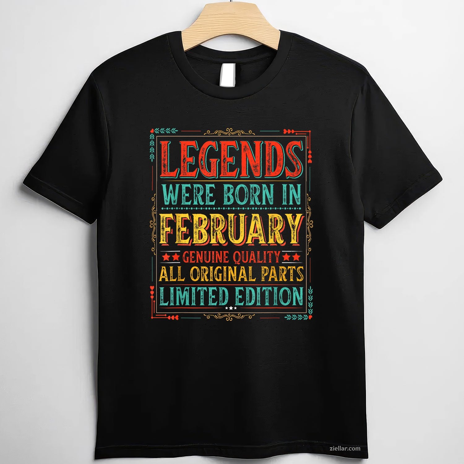 February Legends Birthday Tee and T-Shirt, Funny Dad Born in February T-Shirt for Men Adults