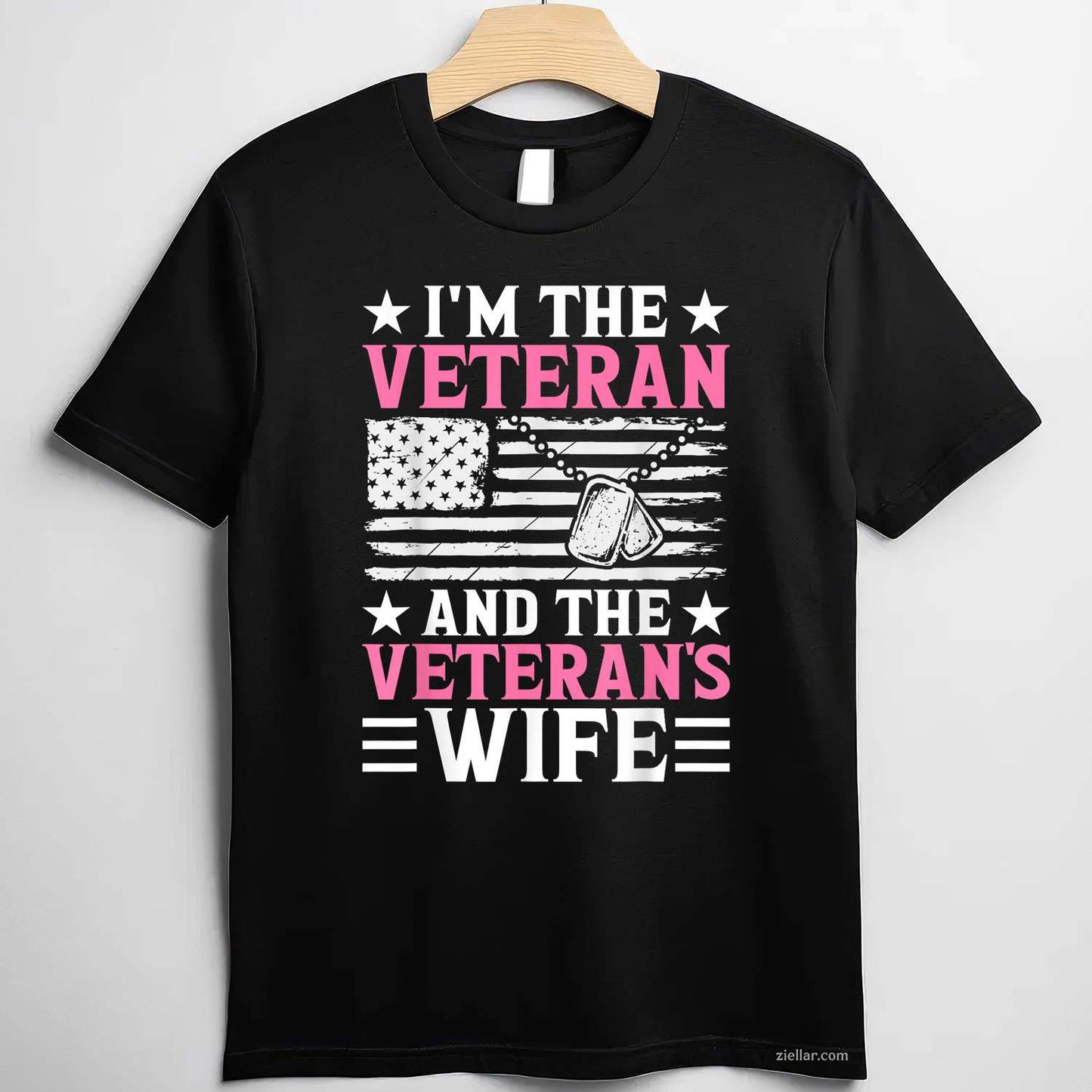 Female Veteran And Veteran'S Wife Women Veteran Mom Grandma T-Shirt And Tee