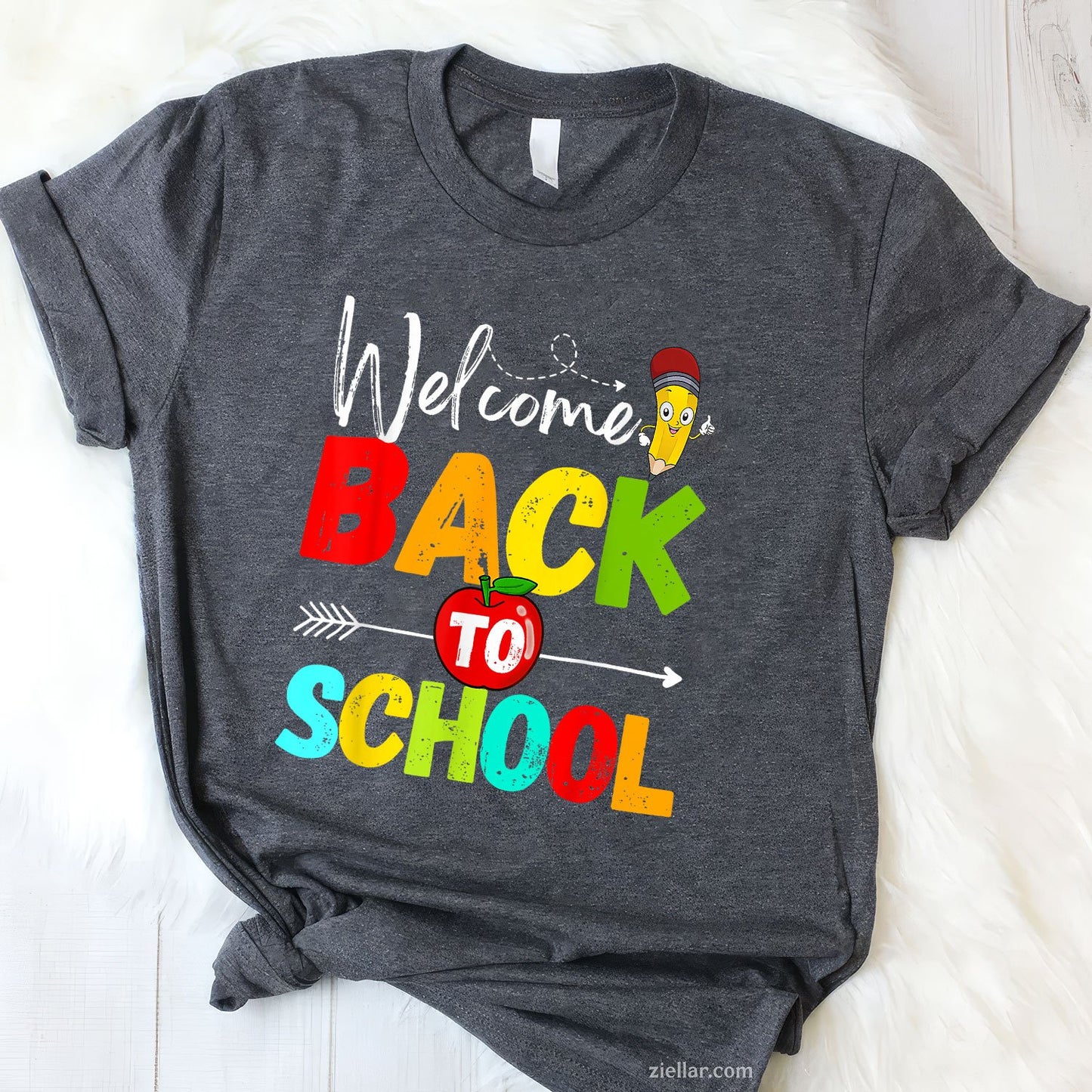 First Day of School Tee and T-Shirt, Teachers and Students Matching T-Shirt Gift for Adults