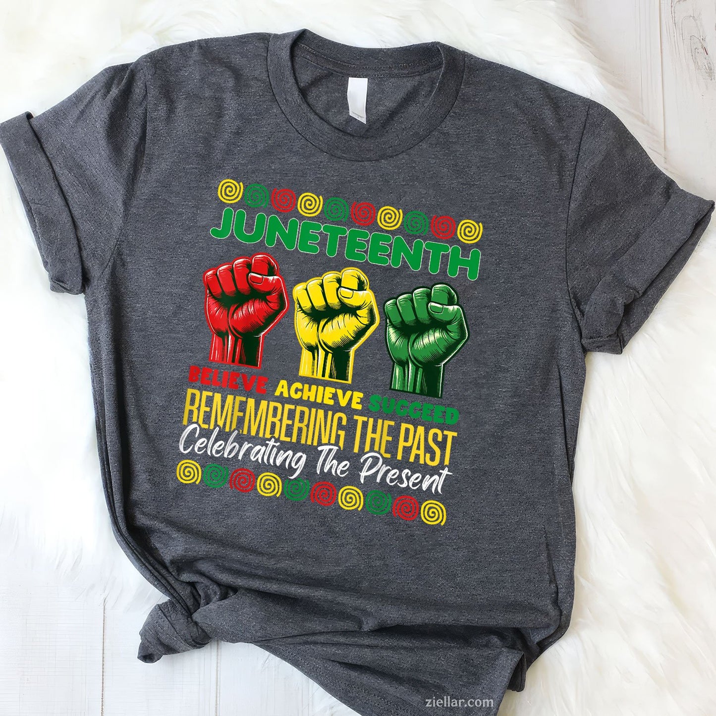 Fist African American Believe Juneteenth