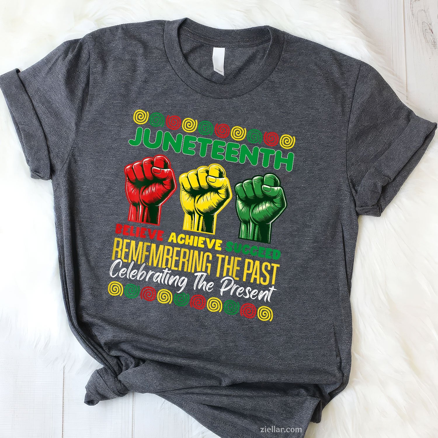 Fist African American Believe Juneteenth