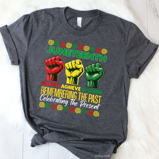 Fist African American Believe Juneteenth
