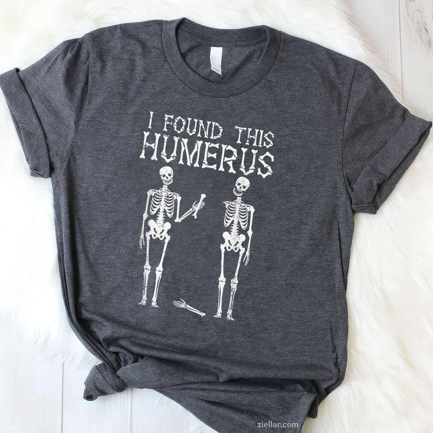 Found This Humerus Tee and T-Shirt, Funny Halloween Skeleton Costume T-Shirt for Adults