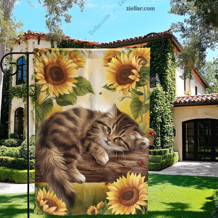 Foxes and Flowers Garden Flag 12x18 Double Sided Burlap Yard Patio Outdoor