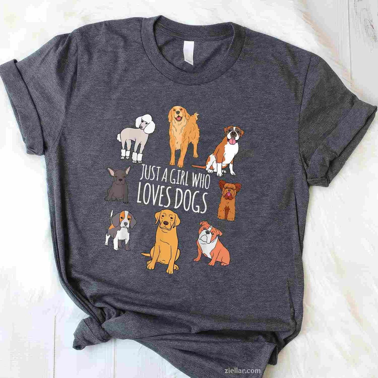 Fun Dog Puppy Lover Themed T-Shirt, Cute Graphic Tee For Adults Who Love Dogs