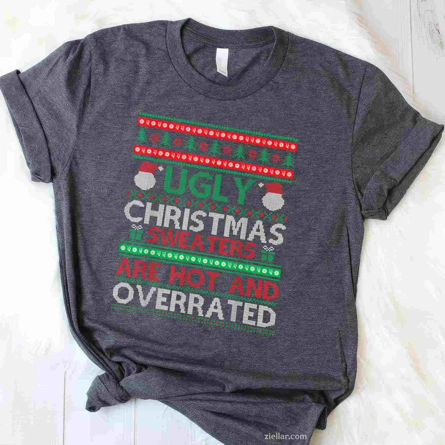 Funny Christmas Shirt For Ugly Sweater Party Men Women T-Shirt_ Humorous Holiday Party Tee