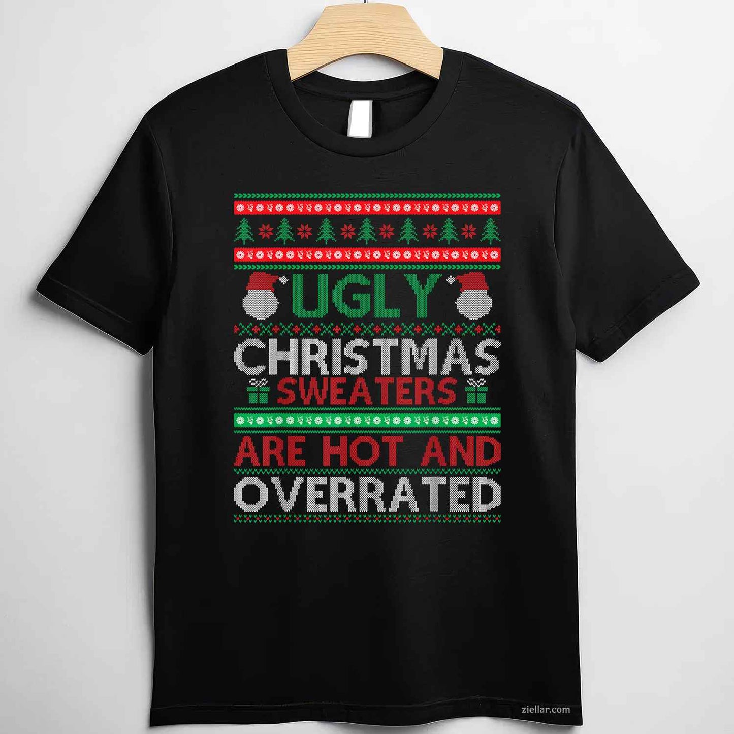 Funny Christmas Shirt For Ugly Sweater Party Men Women T-Shirt_ Humorous Holiday Party Tee