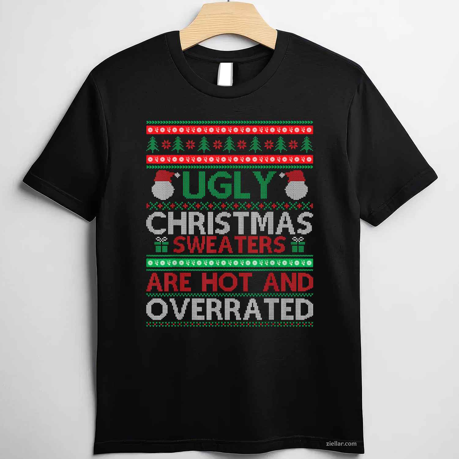 Funny Christmas Shirt For Ugly Sweater Party Men Women T-Shirt_ Humorous Holiday Party Tee