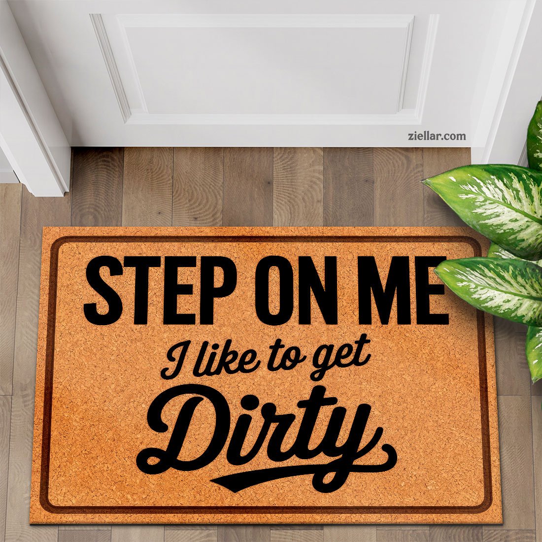 Funny Custom Welcome Doormat Step on Me Dirty Shoes Mat for Home Entryway