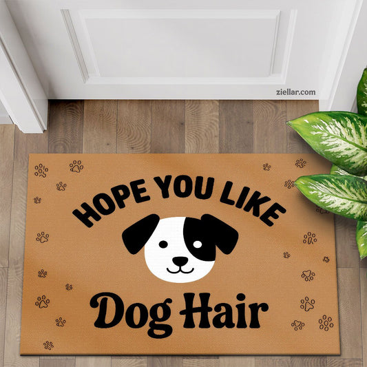 Funny Dog Hope You Like Doormat Personalized Custom Rug for Front Door