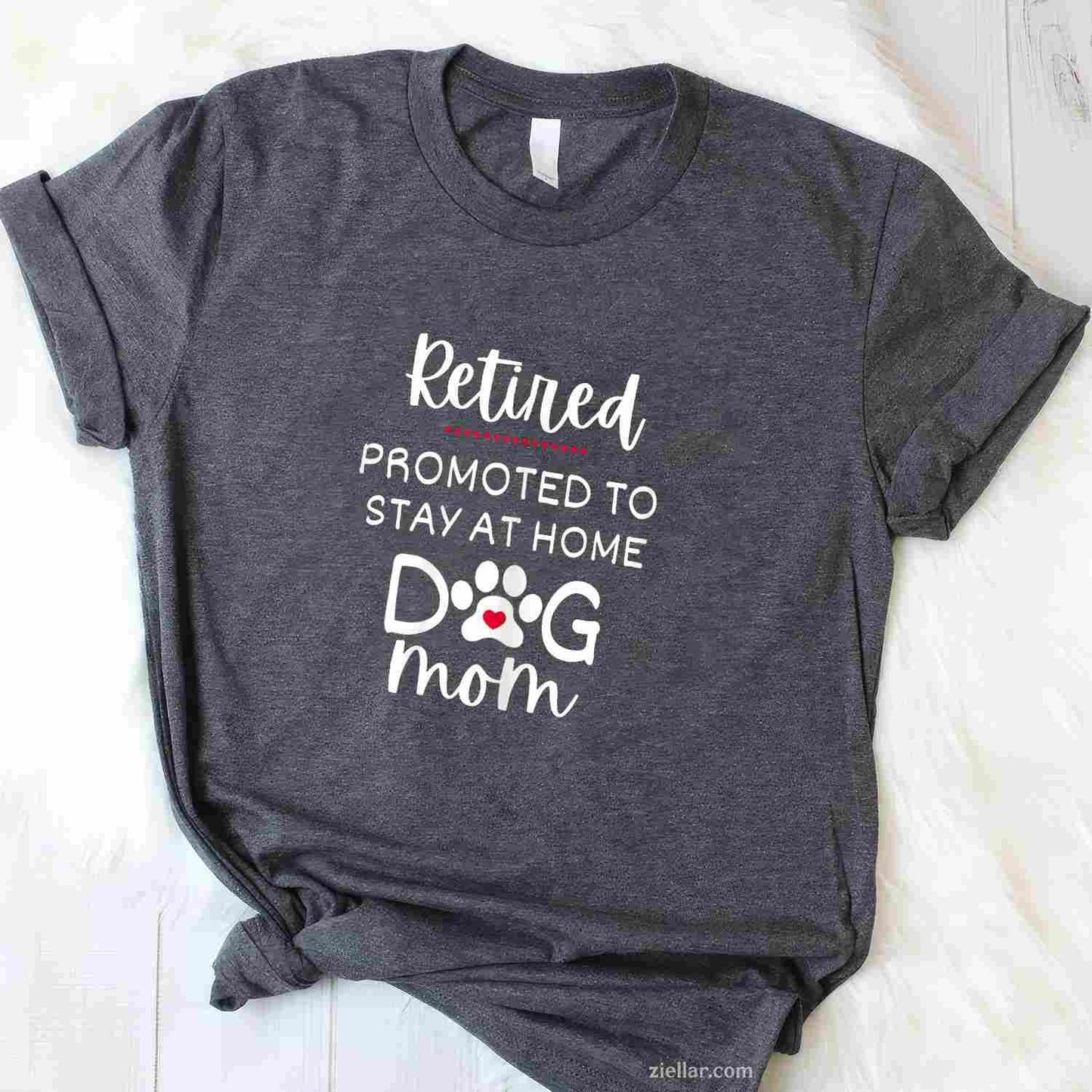 Funny Dog Mom Retirement For Dog Lover T-Shirt, Vintage Graphic Tee For Adults Women
