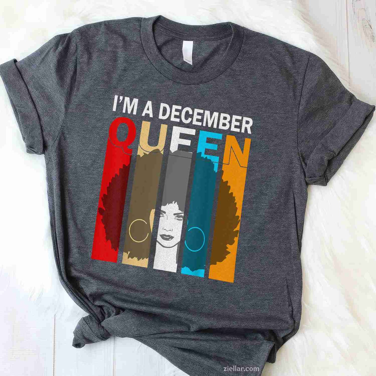 Funny Lion A Black King Was Born In December I Am Who I Am T-Shirt_ Cool Birthday Tee For Men
