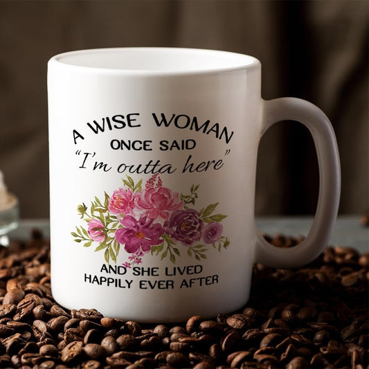Funny Retirement Mug for Women 2025, Happy Retired Life Gifts for Coworker, Mom, Sister 11 Oz