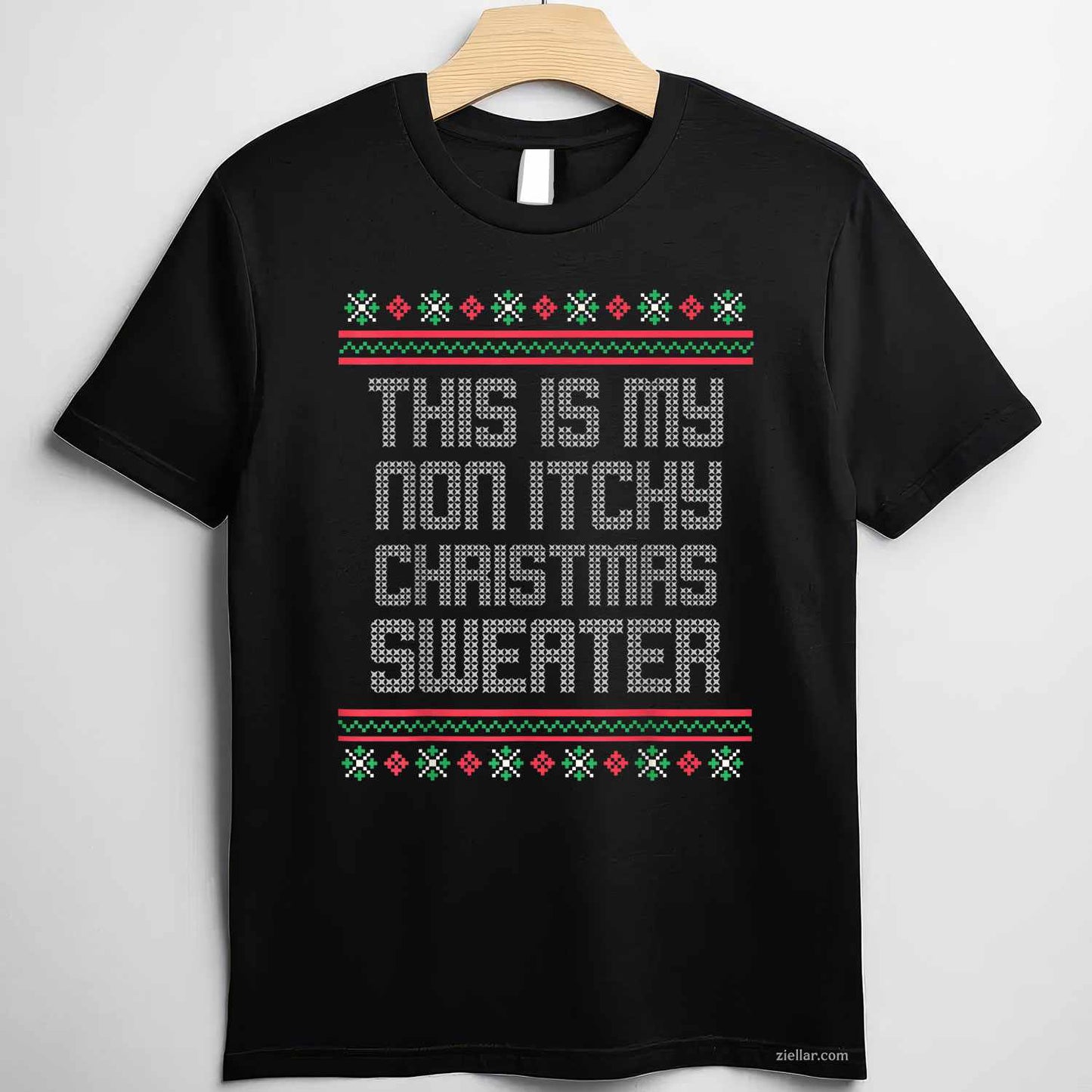Funny Ugly Christmas Sweater T-Shirt_ Humorous Holiday Party Gag Gift Tee For Men And Women